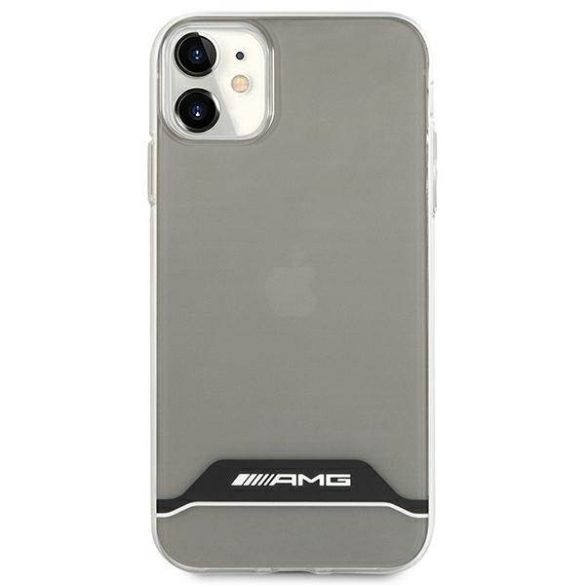 AMG AMHCN61TCBW iPhone 11 / Xr 6,1" átlátszó keménytok Electroplate Fekete és fehér