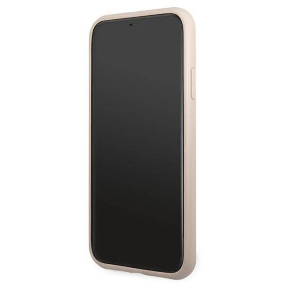 Guess GUHCN61G4GFPI iPhone 11 / Xr 6,1" rózsaszín keménytok 4G fém arany logó