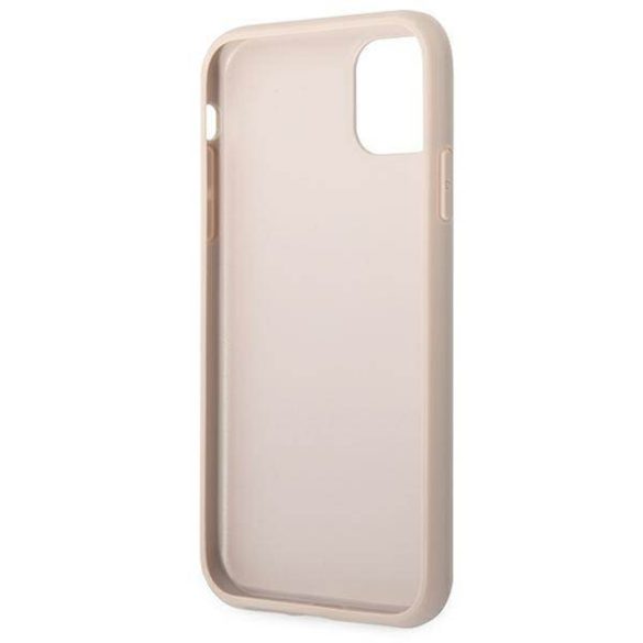 Guess GUHCN61G4GFPI iPhone 11 / Xr 6,1" rózsaszín keménytok 4G fém arany logó