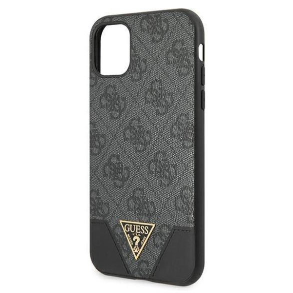 Guess GUHCN61PU4GHBK iPhone 11 6,1" / Xr szürke 4G Triangle Collection keménytok