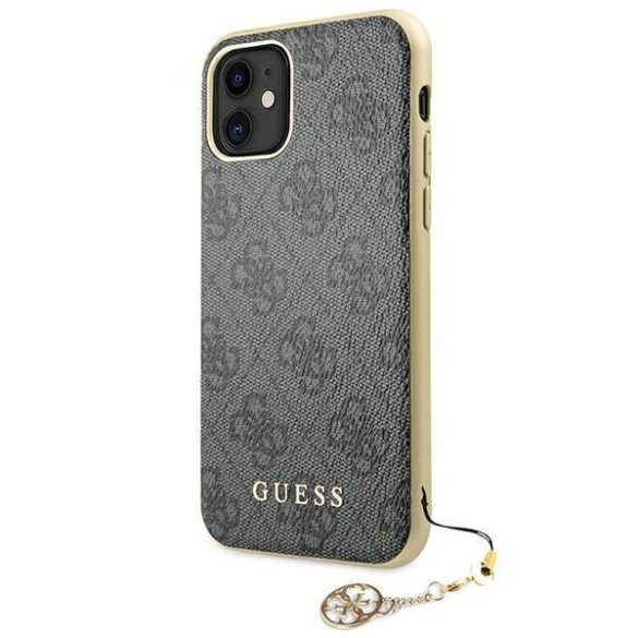 Guess GUHCN61GF4GGR iPhone 11 6,1" / Xr szürke 4G Charms Collection keménytok