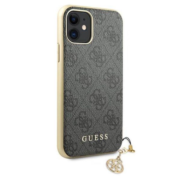 Guess GUHCN61GF4GGR iPhone 11 6,1" / Xr szürke 4G Charms Collection keménytok