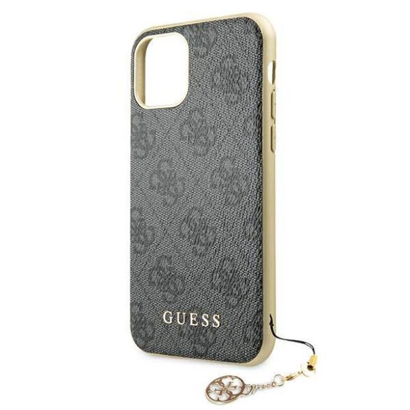 Guess GUHCN61GF4GGR iPhone 11 6,1" / Xr szürke 4G Charms Collection keménytok