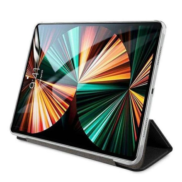 Guess GUIC12PUSASBK iPad 12,9" 2021 fekete Saffiano Collection könyvtok