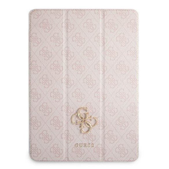 Guess GUIC12G4GFPI iPad 12,9" 2021 rózsaszín 4G Collection könyvtok