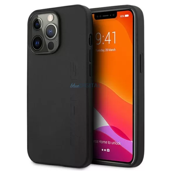 AMG AMHCP13LDOLBK iPhone 13 Pro / 13 6,1" fekete Hot Stamped keménytok