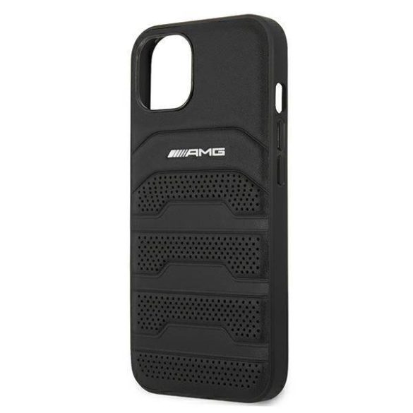 AMG AMHCP13SGSEBK iPhone 13 mini 5,4" fekete dombornyomott keménytok