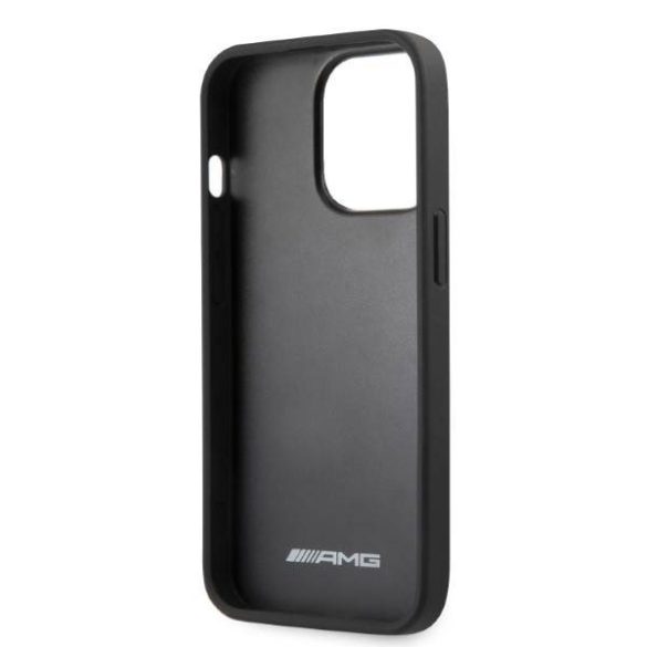 AMG AMHCP13LOSDBK iPhone 13 Pro / 13 6,1" fekete keménytok ívelt vonalakkal