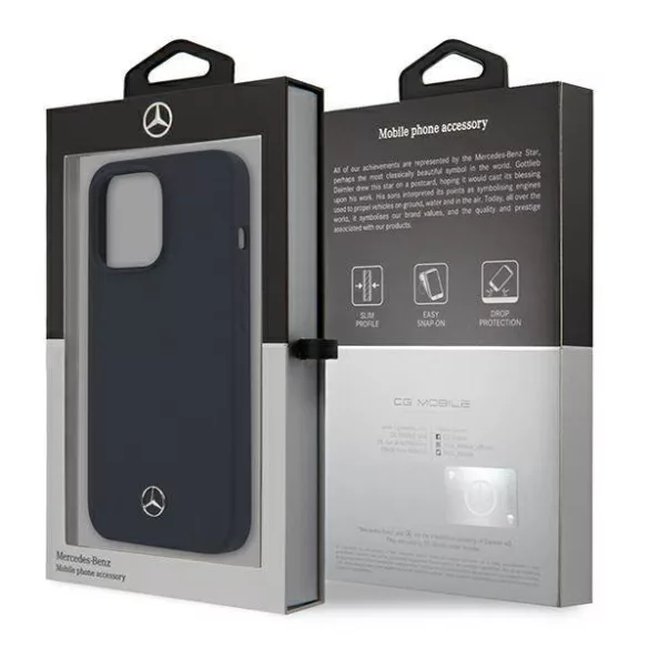 Mercedes MEHCP13LSILNA iPhone 13 Pro / 13 6,1" kék keménytok Silicone Line