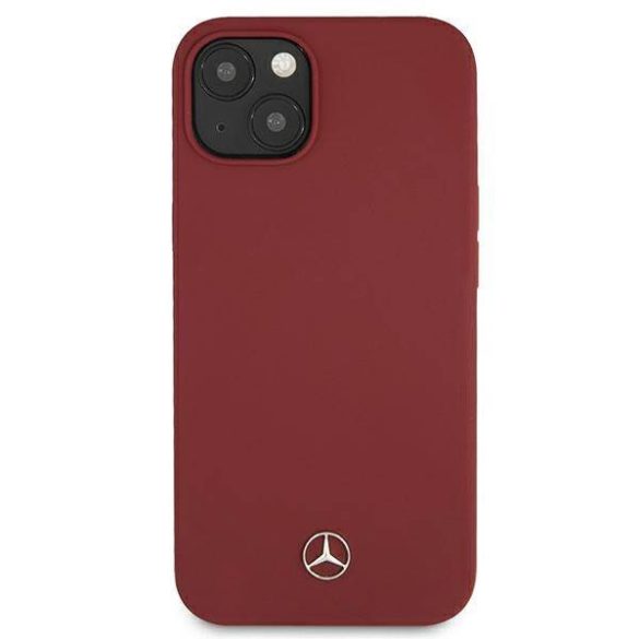 Mercedes MEHCP13MSILRE iPhone 13 / 14 / 15 6.1" piros keménytok Silicone Line