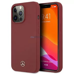Mercedes MEHCP13LSILRE iPhone 13 Pro / 13 6,1" piros keménytok Silicone Line