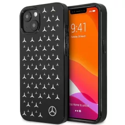   Mercedes MEHCP13SESPBK iPhone 13 mini 5,4" fekete ezüst csillag mintás keménytok