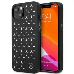   Mercedes MEHCP13SESPBK iPhone 13 mini 5,4" fekete ezüst csillag mintás keménytok
