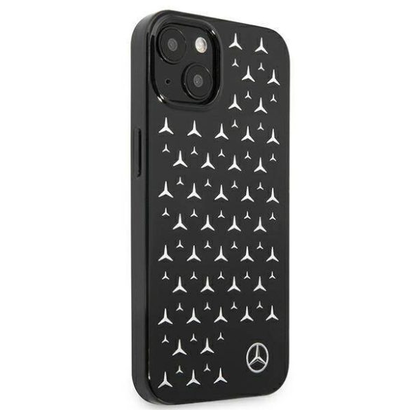 Mercedes MEHCP13SESPBK iPhone 13 mini 5,4" fekete ezüst csillag mintás keménytok