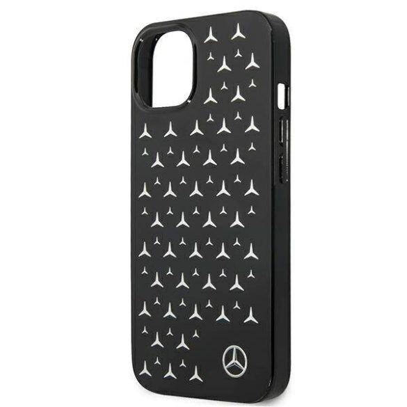 Mercedes MEHCP13SESPBK iPhone 13 mini 5,4" fekete ezüst csillag mintás keménytok
