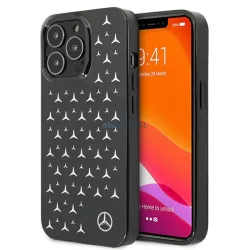   Mercedes MEHCP13LESPBK iPhone 13 Pro / 13 6,1" fekete ezüst csillag mintás keménytok