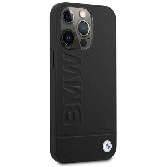 BMW BMHCP13XSLLBK iPhone 13 Pro Max 6,7" fekete Signature Logo keménytok