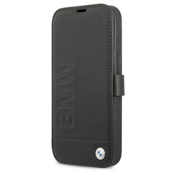 BMW BMFLBKP13SSLLBK iPhone 13 mini 5,4" Signature fekete könyvtok