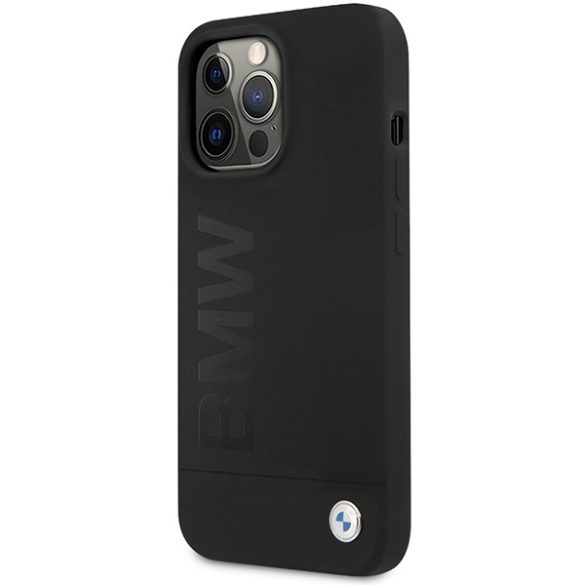 Etui BMW BMHCP13LSLBLBLBK iPhone 13 Pro / 13 6,1" fekete keménytok szilikon aláírási logóval