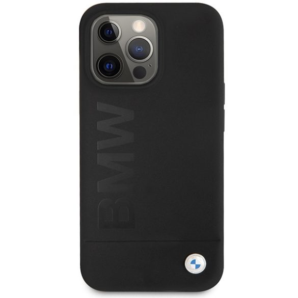 Etui BMW BMHCP13LSLBLBLBK iPhone 13 Pro / 13 6,1" fekete keménytok szilikon aláírási logóval