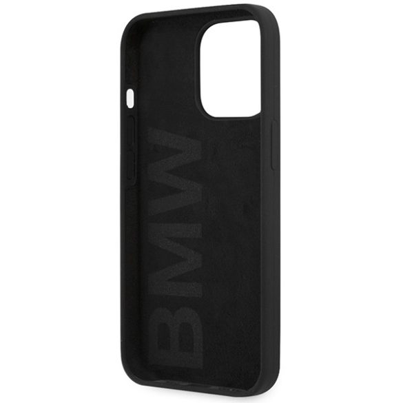 Etui BMW BMHCP13LSLBLBLBK iPhone 13 Pro / 13 6,1" fekete keménytok szilikon aláírási logóval