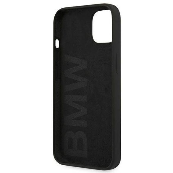 BMW BMHCP13SSILBK iPhone 13 mini 5,4" fekete Signature szilikon keménytok
