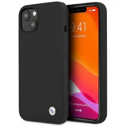   Etui BMW BMHCP13MSILBK iPhone 13 6.1" fekete keménytok szilikon Signature Collectionsal