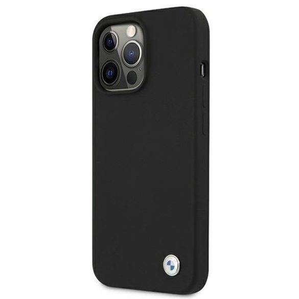 BMW BMHCP13XSILBK iPhone 13 Pro Max 6,7" fekete Signature szilikon keménytok
