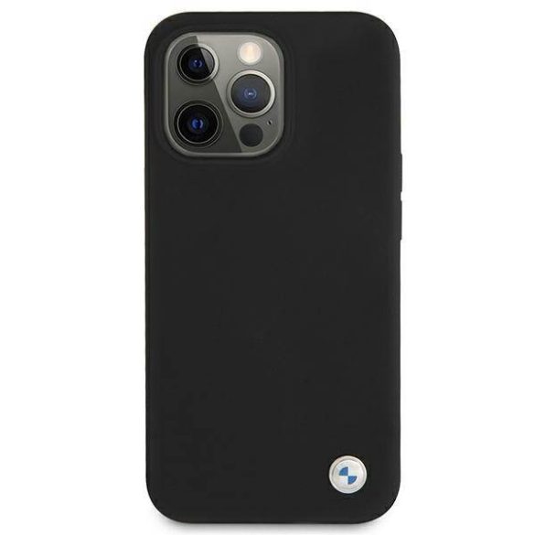 BMW BMHCP13XSILBK iPhone 13 Pro Max 6,7" fekete Signature szilikon keménytok