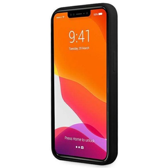 BMW BMHCP13XSILBK iPhone 13 Pro Max 6,7" fekete Signature szilikon keménytok