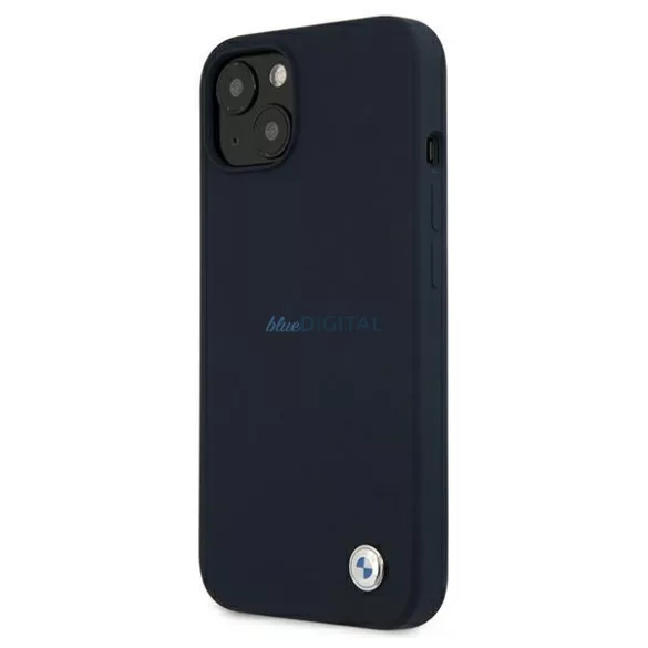 BMW BMHCP13SSILNA Signature szilikon keménytok iPhone 13 mini - kék