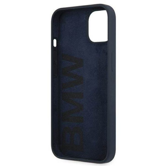 BMW BMHCP13SSILNA Signature szilikon keménytok iPhone 13 mini - kék 