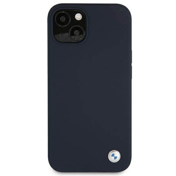 Etui BMW BMHCP13MSILNA iPhone 13 6.1" tengerészkék keménytok szilikon Signature Collectionsal