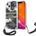 Guess GUHCP13SKCABBK iPhone 13 mini 5,4" fekete Camo Strap Collection keménytok