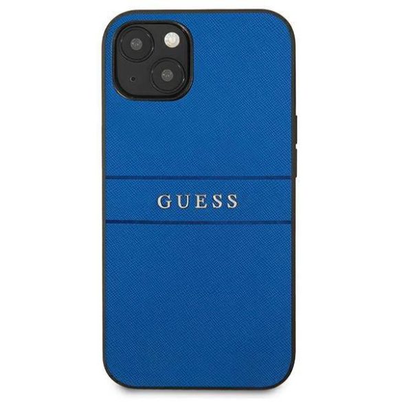 Guess GUHCP13SPSASBBL iPhone 13 mini 5,4" kék Saffiano Strap tok