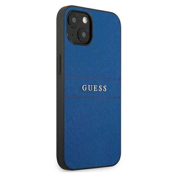 Guess GUHCP13SPSASBBL iPhone 13 mini 5,4" kék Saffiano Strap tok