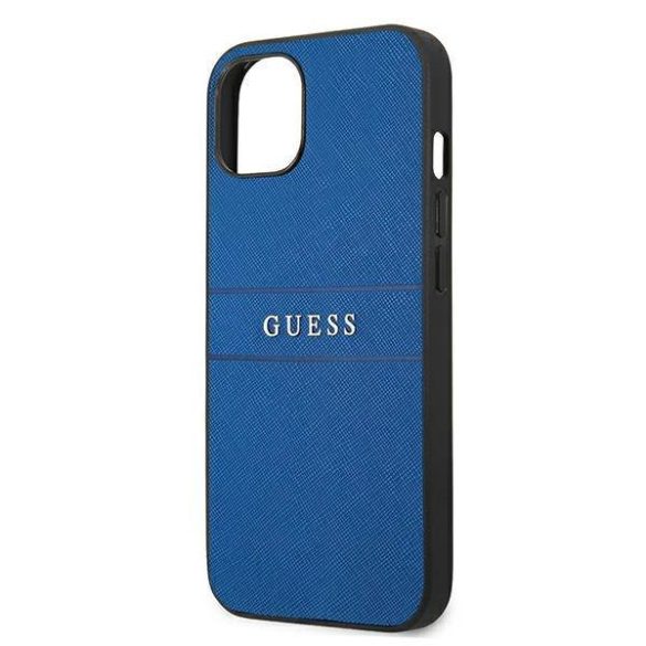 Guess GUHCP13SPSASBBL iPhone 13 mini 5,4" kék Saffiano Strap tok