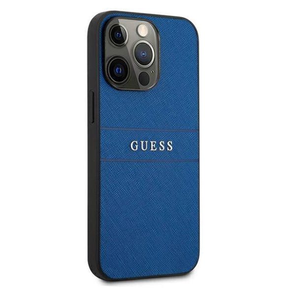 Guess GUHCP13LPSASBBL iPhone 13 Pro / 13 6,1" kék Saffiano Strap tok