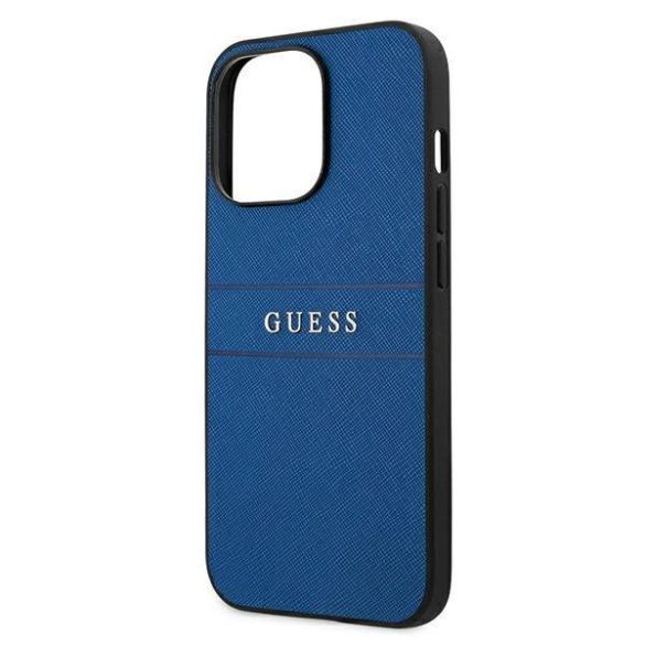 Guess GUHCP13LPSASBBL iPhone 13 Pro / 13 6,1" kék Saffiano Strap tok