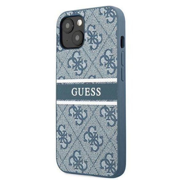 Guess GUHCP13S4GDBL 4G Stripe keménytok iPhone 13 mini - kék 