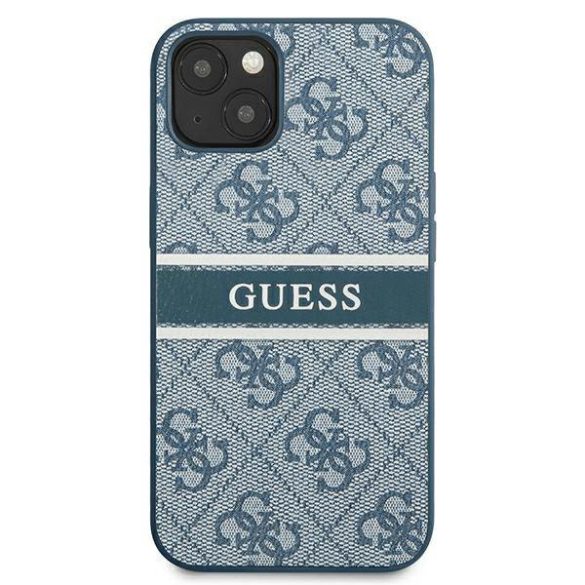 Guess GUHCP13S4GDBL 4G Stripe keménytok iPhone 13 mini - kék 