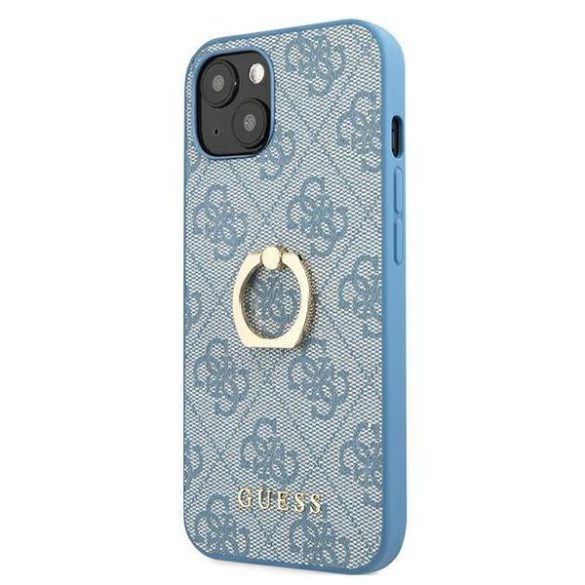 Guess GUHCP13S4GMRBL iPhone 13 mini 5,4" kék 4G keménytok gyűrűvel