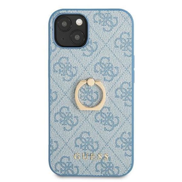 Guess GUHCP13S4GMRBL iPhone 13 mini 5,4" kék 4G keménytok gyűrűvel