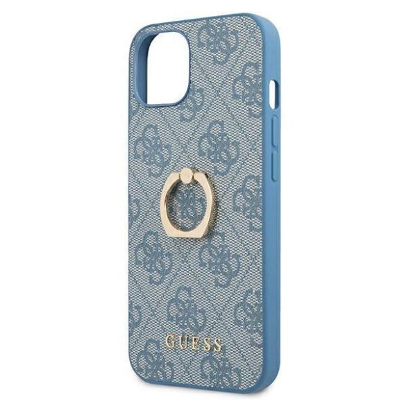 Guess GUHCP13S4GMRBL iPhone 13 mini 5,4" kék 4G keménytok gyűrűvel