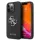 Guess GUHCP13LSA4GSBK iPhone 13 Pro/13 6,1" fekete Saffiano 4G fém logós keménytok