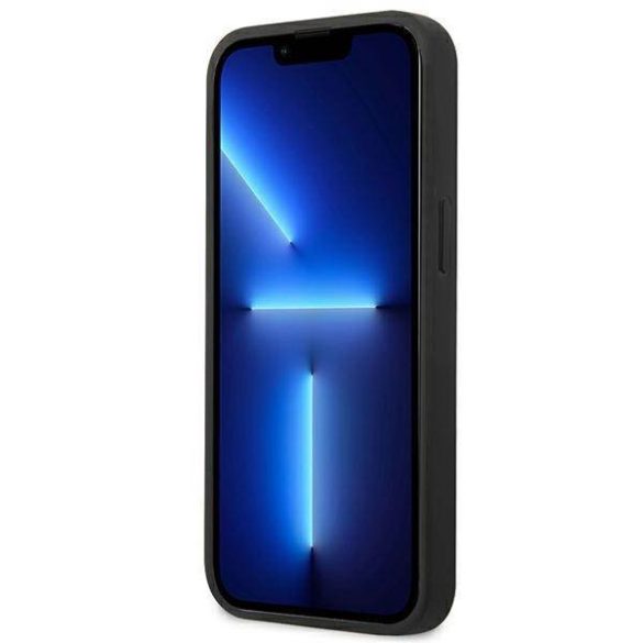 Guess GUHCP13SSA4GSBL iPhone 13 mini 5,4" kék Saffiano 4G fém logós keménytok