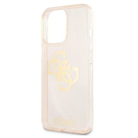 Guess GUHCP13XPCUGL4GGO iPhone 13 Pro Max 6,7" arany csillogó 4G nagy logós keménytok