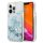 Guess GUHCP13LLG4GBL iPhone 13 Pro / 13 6,1" kék 4G nagy folyékony csillogó kristályos keménytok