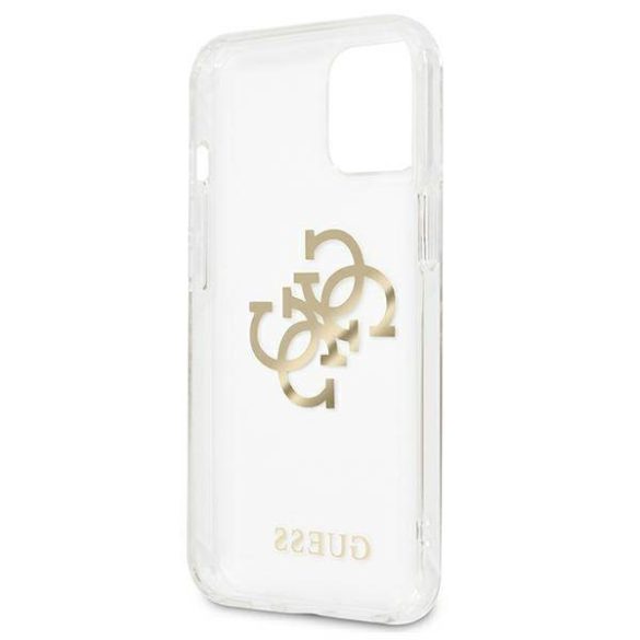 Guess GUHCP13SKS4GGO iPhone 13 mini 5,4" átlátszó 4G Gold Charms Collection keménytok