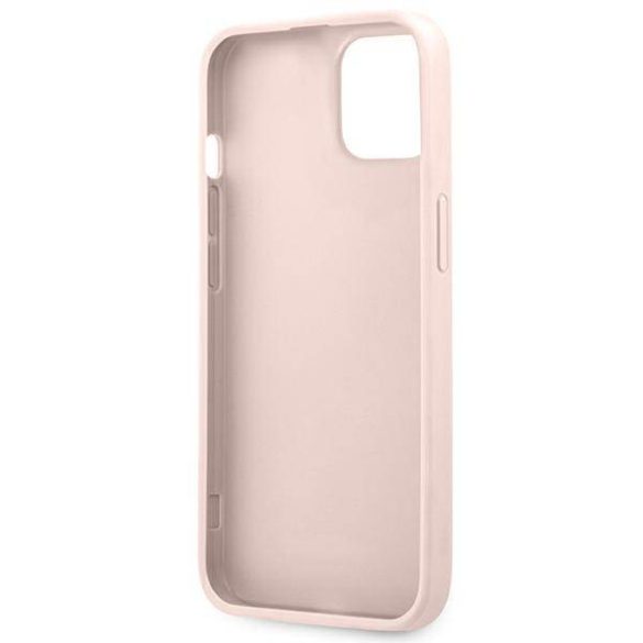 Guess GUHCP13M4GMGPI iPhone 13 / 14 / 15 6.1" rózsaszín keménytok 4G nagy fém logó